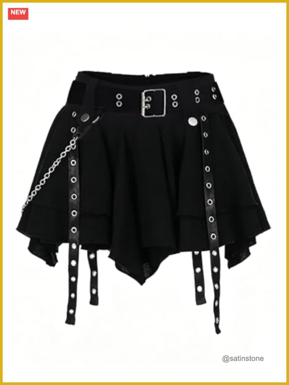 Goth Punk Plaid Mini Skirt Pleated Fairy A-Line Cosplay Clubwear
